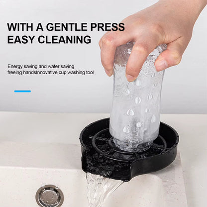 Automatic Glass Rinser High Pressure Cup Washer Bar Beer Milk Tea Cup Cleaner Automatic Glass Cup Washer for Kitchen Sink