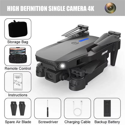 E88 Pro Drone 4K Optical Flow Positioning Professional Aerial Photography High-Definition Two Camera Foldable Quadcopter