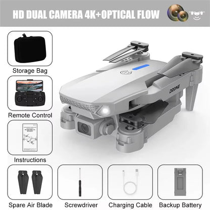 E88 Pro Drone 4K Optical Flow Positioning Professional Aerial Photography High-Definition Two Camera Foldable Quadcopter